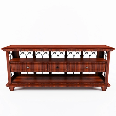 Classic TV Stand 3D model image 1 