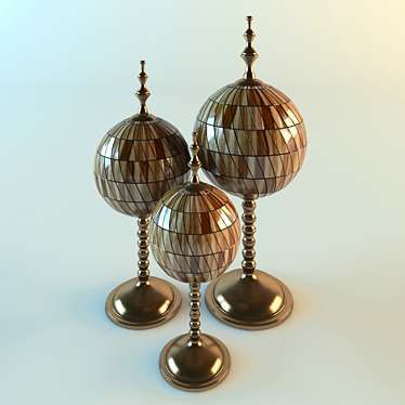 Elegant Eichholtz Leonardo Decor Set 3D model image 1 