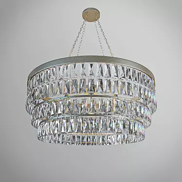 Tigermoth Clear Crystal Shallow Chandelier