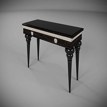 Elegant Deco Desk 3D model image 1 