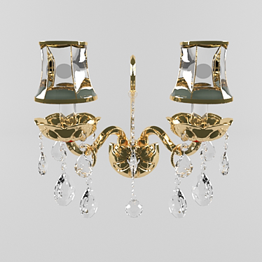 Elegant ABBEY Sconces 3D model image 1 