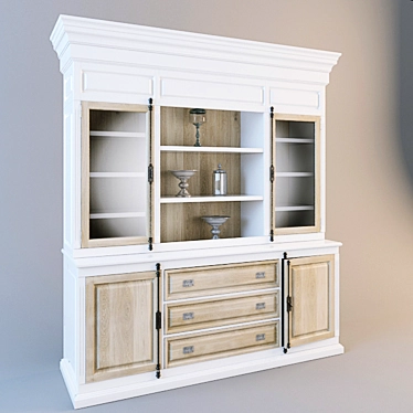 Genua Cabinet: Stylish Storage Solution 3D model image 1 