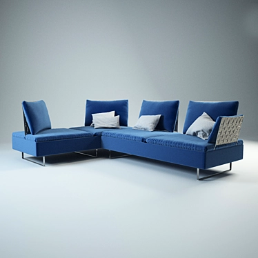 Saba Limes: Stylish Modular Sofa 3D model image 1 