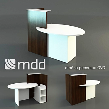 MDD Ovo: The Ultimate Reception Desk 3D model image 1 