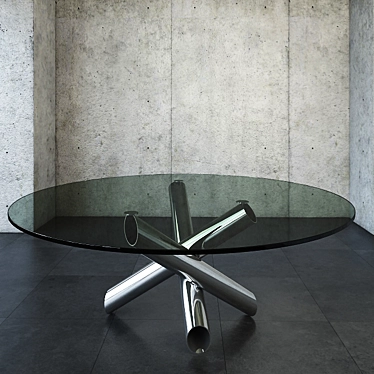 Circular 170cm Diameter Table 3D model image 1 