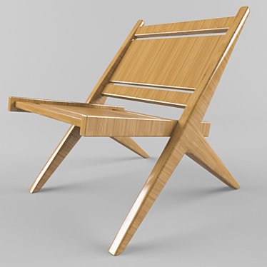 Durable Comfort: longlife lounge chair 3D model image 1 