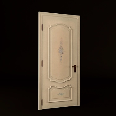 Hand-Painted ANTIKE Door by BERTOLOTTO 3D model image 1 