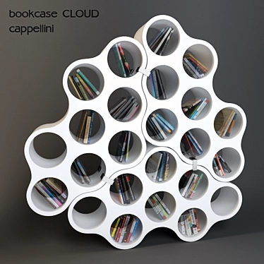 Cloud Bookcase - Modular Design 3D model image 1 