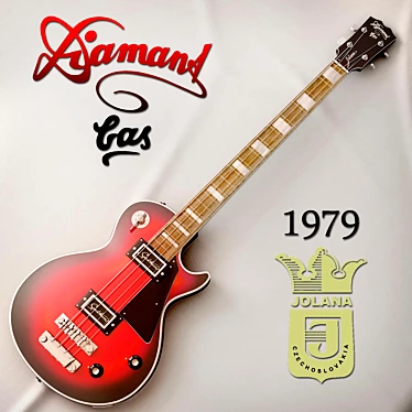 Vintage 1979 Jolana Diamant Bass 3D model image 1 