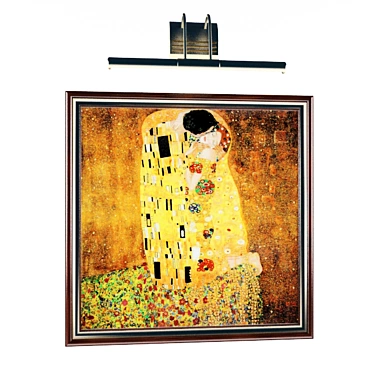 Title: Klimt's "Kiss" Masterpiece 3D model image 1 