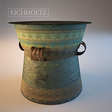 Elegant Eichholtz Drum Thai: 590mm x 520mm 3D model image 1 