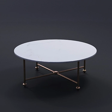 Elegant Round Cocktail Table 3D model image 1 