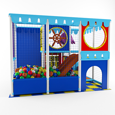 Active Kids Outdoor Playset 3D model image 1 