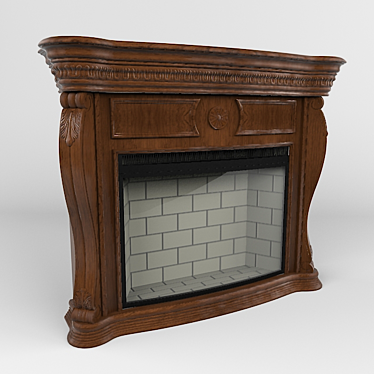 Cosy Fire: Russian Fireplace 3D model image 1 