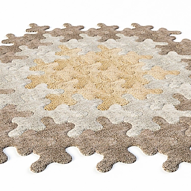 Contemporary Art Carpet, 200cm 3D model image 1 