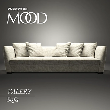 Luxury Flexform Valery Sofa: 3dsmax & OBJ Formats 3D model image 1 