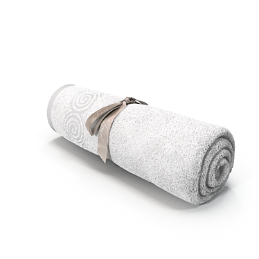Luxury Cotton Bath Towel 3D model image 1 