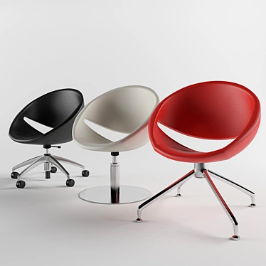 Ares Line Mya Chair - Set of 3 3D model image 1 