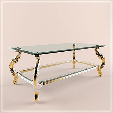 Modern Glass Coffee Table 3D model image 1 