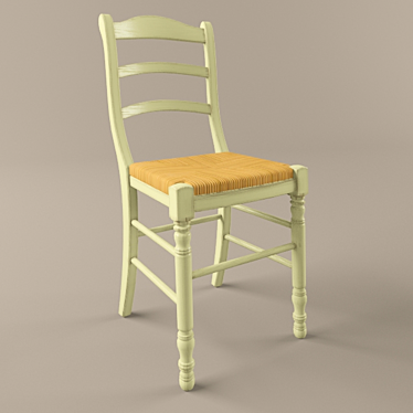 Provençal Style Chair 3D model image 1 