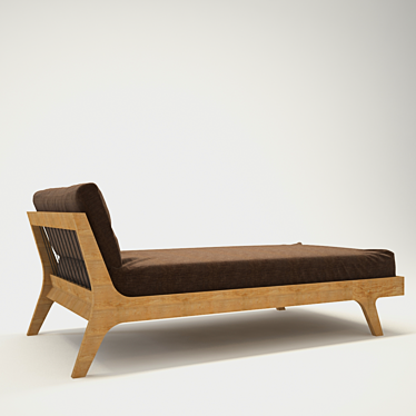 Cozy Chaise Lounge 3D model image 1 