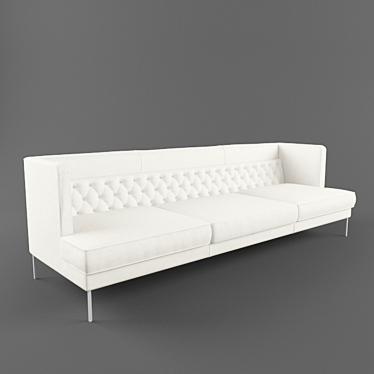 Luxurious Geometrical Spirit Sofa 3D model image 1 