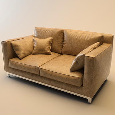 Modern 2-Seater Sofa 3D model image 1 