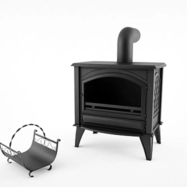 Dovre 760 CB: The Ultimate Fireplace 3D model image 1 