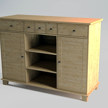 Sleekly Stylish STURNES Sideboard 3D model image 1 