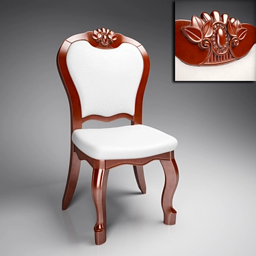 Chair Caput Mortuum 3D model image 1 