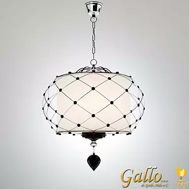 Elegant Crystal Chandelier: H=59, D=58 3D model image 1 