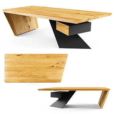 NASDAQ Writing Desk: Sleek Design by Cattelan Italia 3D model image 1 