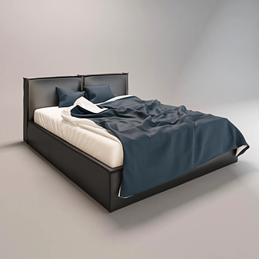 Italian Bed Brick by Novamobili 3D model image 1 