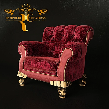 Infinity Flair: Classic Italian Armchair by RAMPOLDI 3D model image 1 