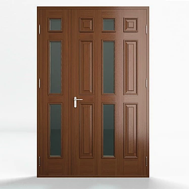 Wooder Exterier 09: Elegant and Durable Door 3D model image 1 
