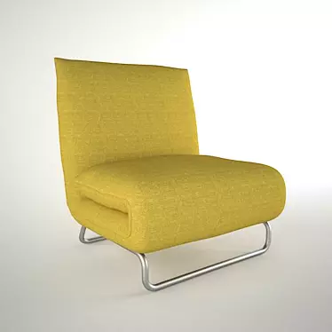 Sleek Modern Armchair 3D model image 1 