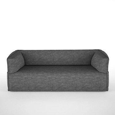 Modern Grey Fabric Sofa 3D model image 1 