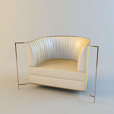 Luxury Koket Armchair 3D model image 1 