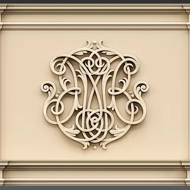 Elegant Ornamental Panno 3D model image 1 