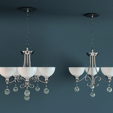 Wunderlicht Chandelier: Elegant Illumination 3D model image 1 