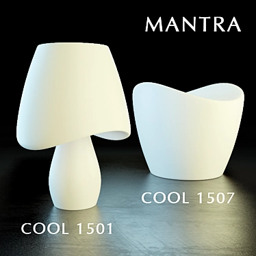 Mantra Cool Table Lamp & Floor Lamp Collection 3D model image 1 