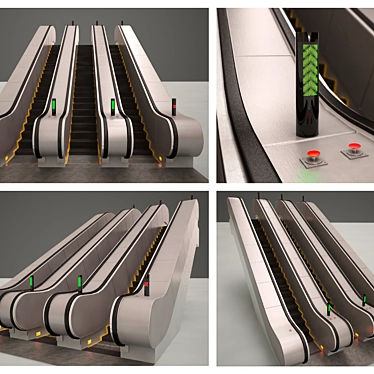 Escalator for metro