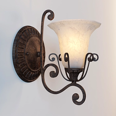 Carre Bronze Sconce: Kichler Cottage Grove Collection 3D model image 1 