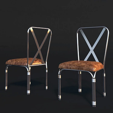 Elegant Dining Chair 3D model image 1 