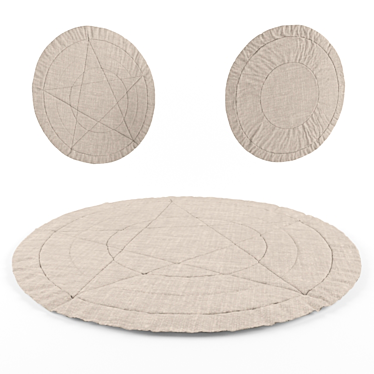 Nursery Rug: Soft and Cozy 3D model image 1 