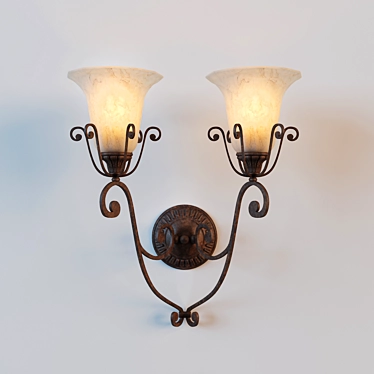 Cottage Grove Wall Sconce - Carre Bronze 3D model image 1 