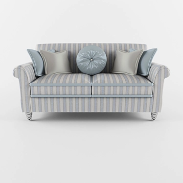 Classic Sofa by Unknown Manufacturer 3D model image 1 