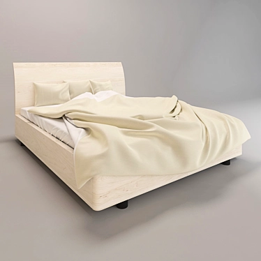 Novamobili Deep Bed: Quality Italian Craftsmanship 3D model image 1 