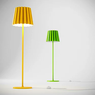 Vibrant Classic Floor Lamp 3D model image 1 