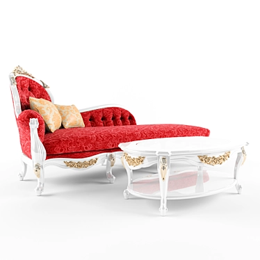 Elegant Grand Sofa Set 3D model image 1 